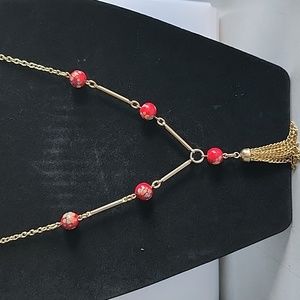 SARAH COVENTRY RED BEAD NECKLACE